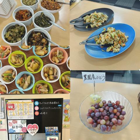 10月6日のメニューと黒板