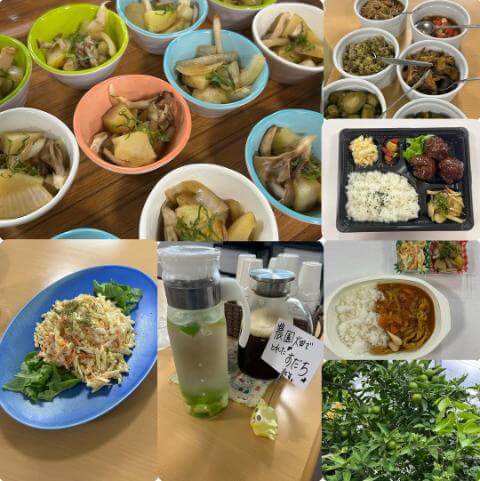 10月14日のメニューと黒板