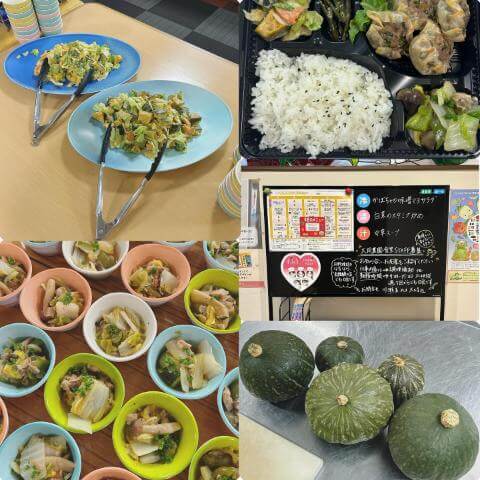 10月22日のメニューと黒板