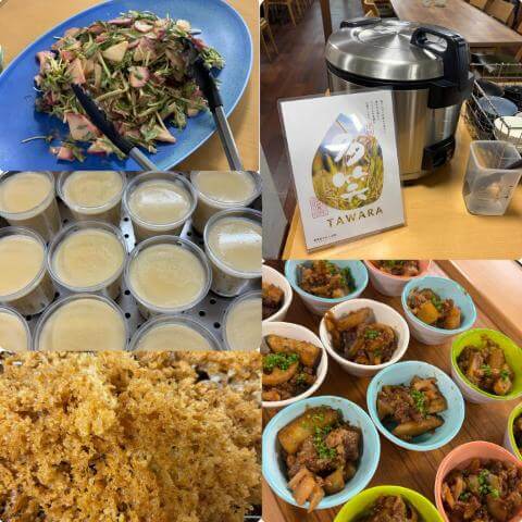 12月3日のメニューと黒板