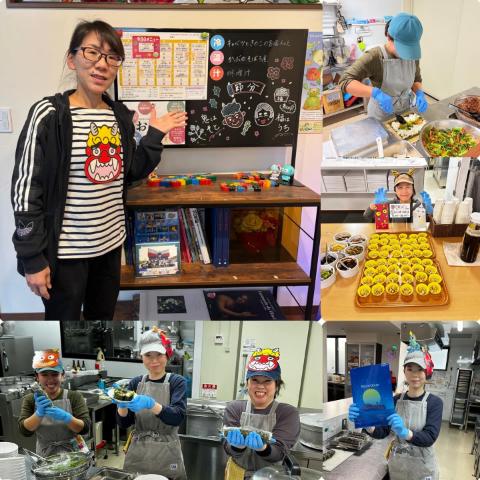 2月3日のメニューと黒板