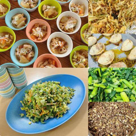 2月6日のメニューと黒板