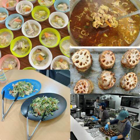 2月12日のメニューと黒板