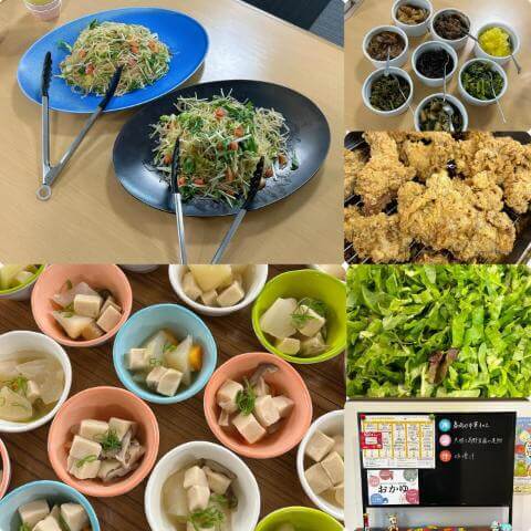 2月16日のメニューと黒板