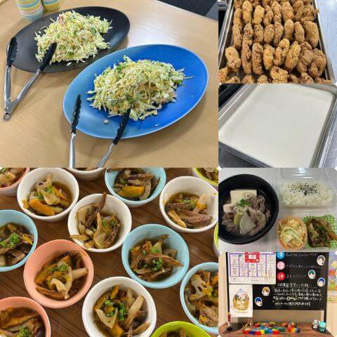 3月4日のメニューと黒板