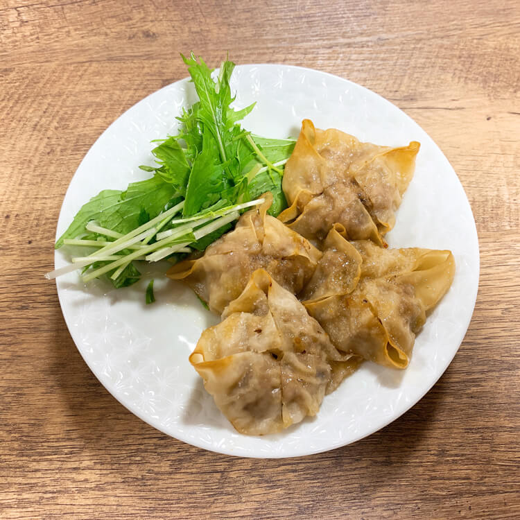 エビと椎茸のアヒージョしゅうまい