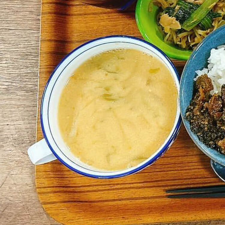 豆乳味噌スープ-写真