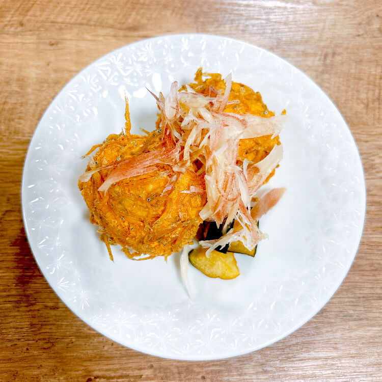 かりかりじゃこの豆腐揚げ-写真