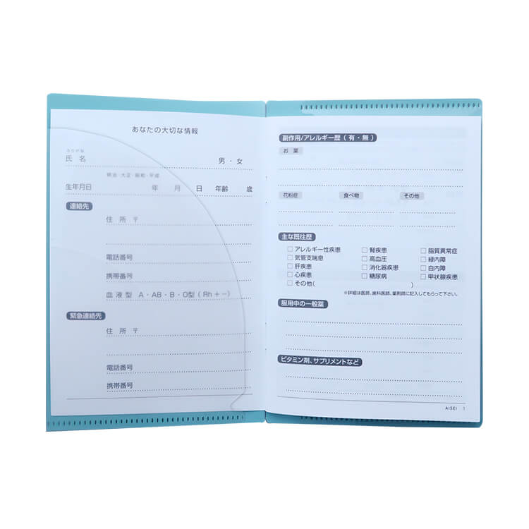 お薬手帳カバー-使用イメージ-写真