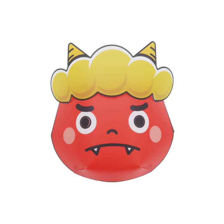 組み立てお面-節分の鬼-写真