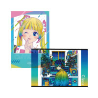 クリアポストカード-柄の違うポストカードを重ねる-サムネイル写真