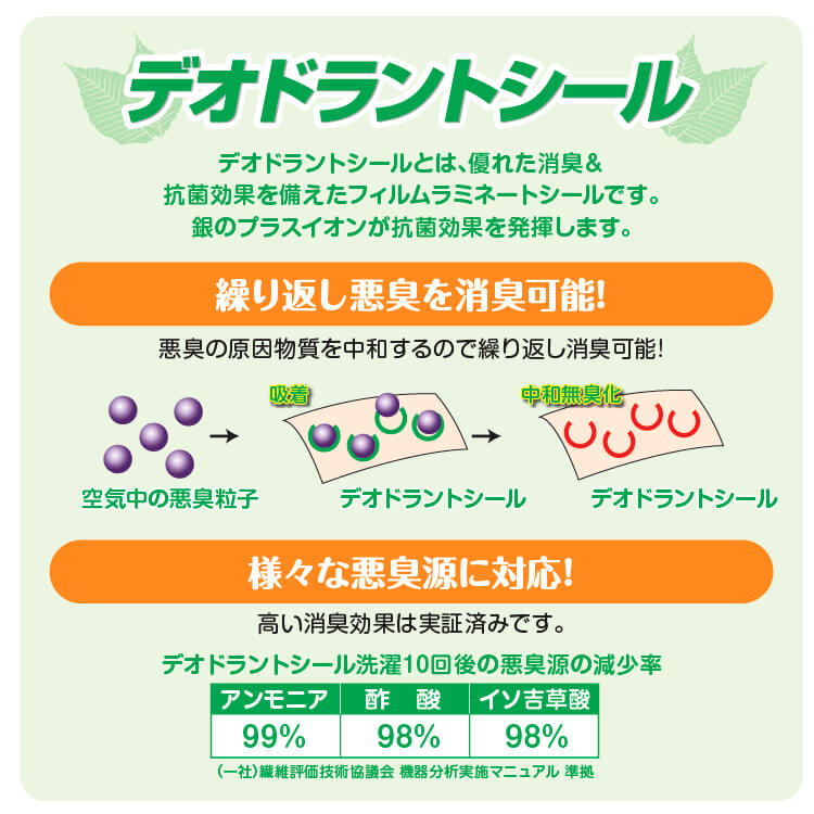 デオドラントシューキーパー-デオドラントシールについて-写真