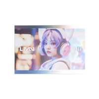 メタルポストカード-人物写真（アーティスト風）光を当てる-サムネイル写真