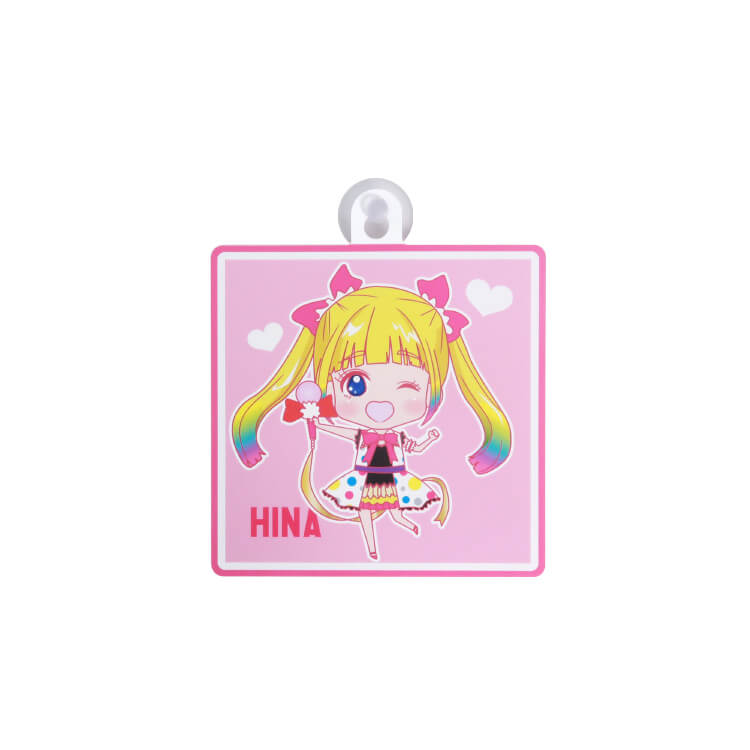 吸盤ステッカー(四角)(286-02)のアイドル・アニメ・ライブデザイン例-写真