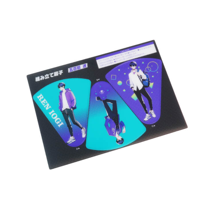 組み立てPP扇子-アイドル・アニメ・ライブ柄-シート-写真