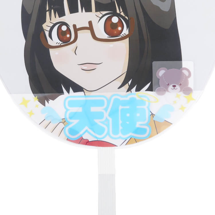 うちわデコセット-クリップ装着-写真