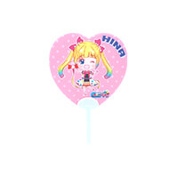 ハートうちわ(取っ手付きミニタイプ)-アイドル・アニメ・ライブ柄-中面-サムネイル写真