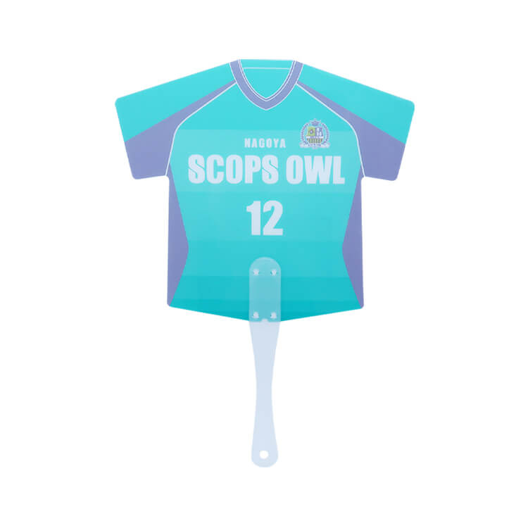 ユニフォームうちわ(取っ手付きタイプ)-スポーツ・応援柄-写真