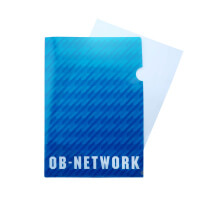 クリアファイル(A4)-ビジネス柄に紙を入れたイメージ-サムネイル写真