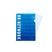 クリアファイル(A5)-ビジネス柄に紙を入れたイメージ-サムネイル写真