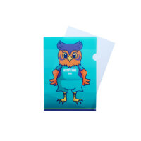 クリアファイル(A5)-スポーツ・応援柄に紙を入れたイメージ-サムネイル写真