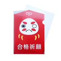 合格クリアファイル(縦型)-紙を入れたイメージ-サムネイル写真