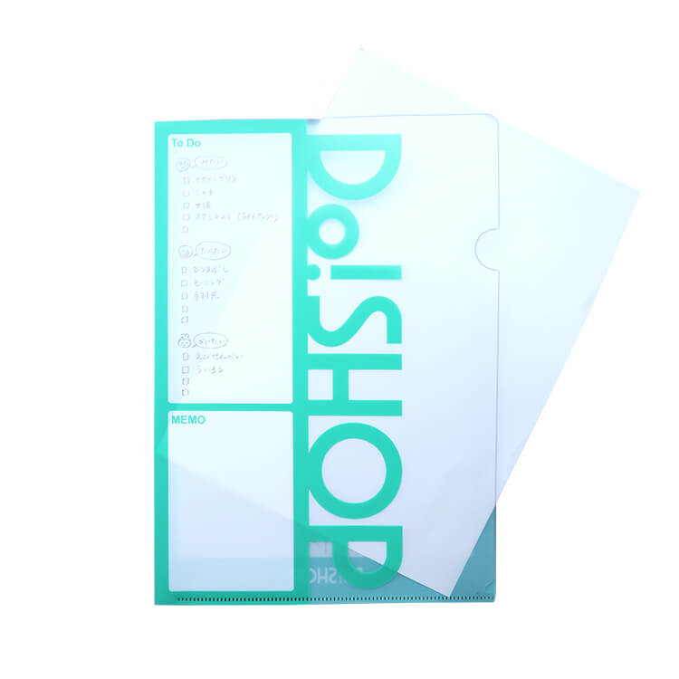 書けるファイル(A4)-紙を入れたイメージ-写真