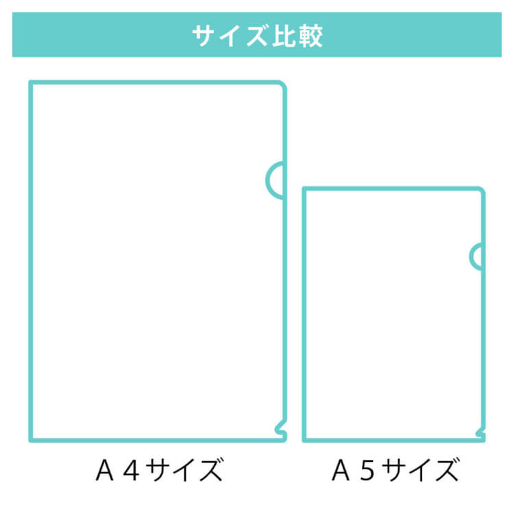 書けるファイル(A5)-A4サイズとの比較-写真