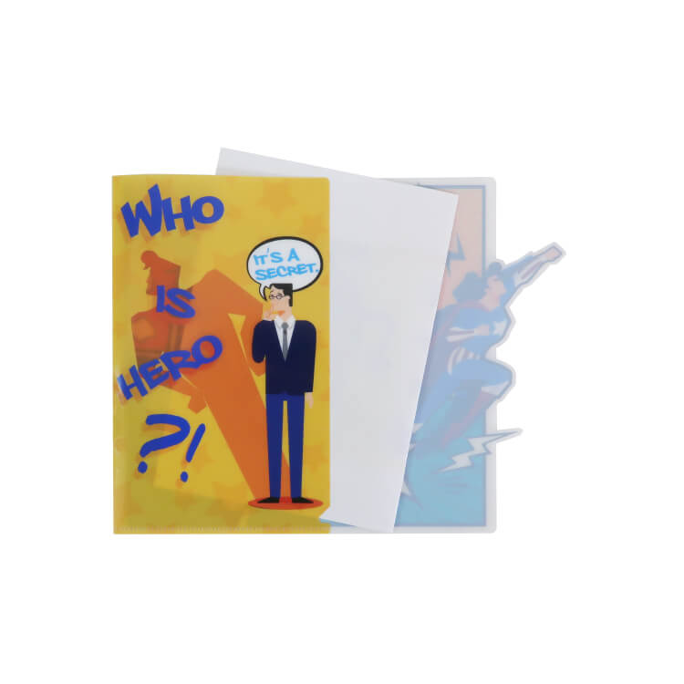 パタパタファイル(A5)-紙を入れたイメージ-写真