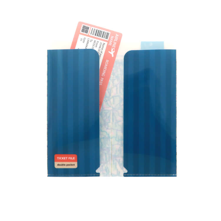 チケットファイル(ダブルポケットタイプ)-チケットを入れたイメージ-写真