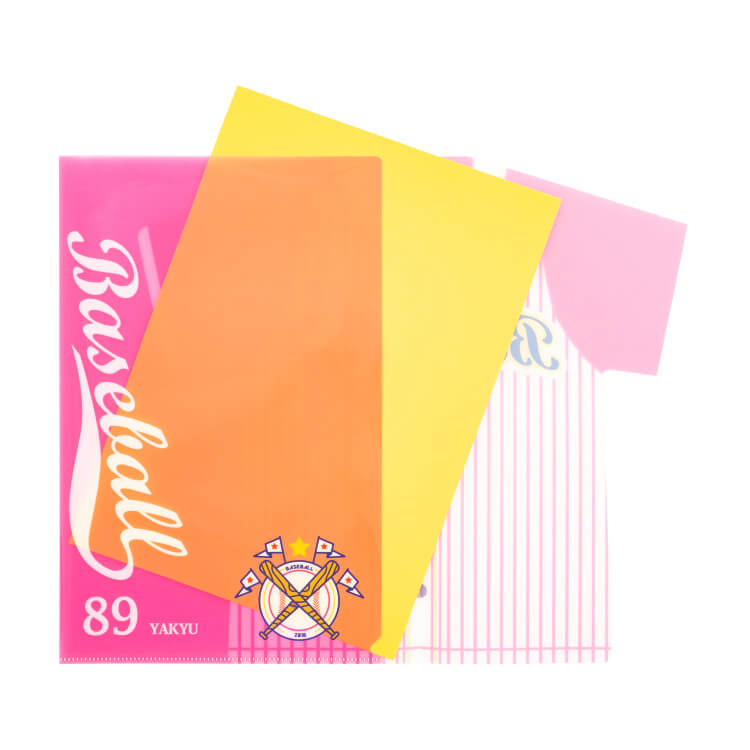 ユニフォームファイル(A4)-ファイルに紙をはさんだ様子-写真