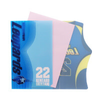 ユニフォームファイル(A4)-オリジナル形状(タンクトップ)-ファイルに紙をはさんだ様子-サムネイル写真