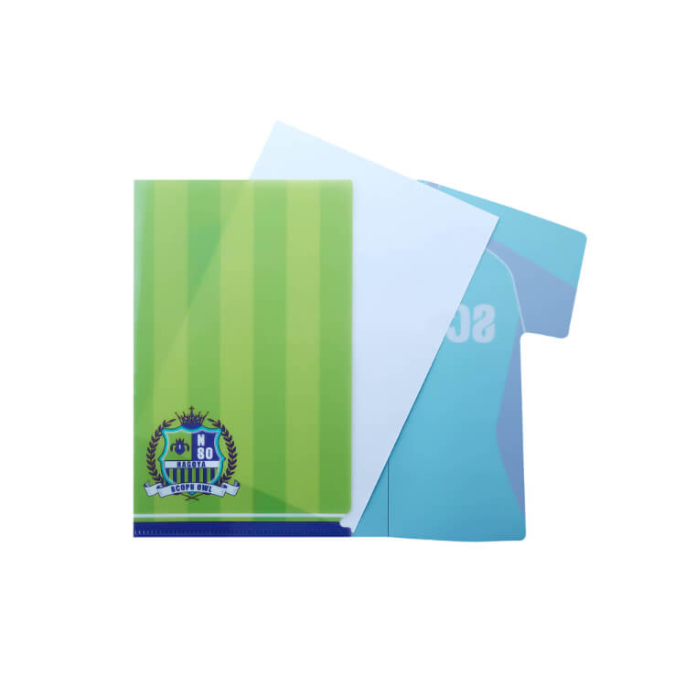 ユニフォームファイル(A5)-スポーツ・応援柄に紙を入れたイメージ-写真