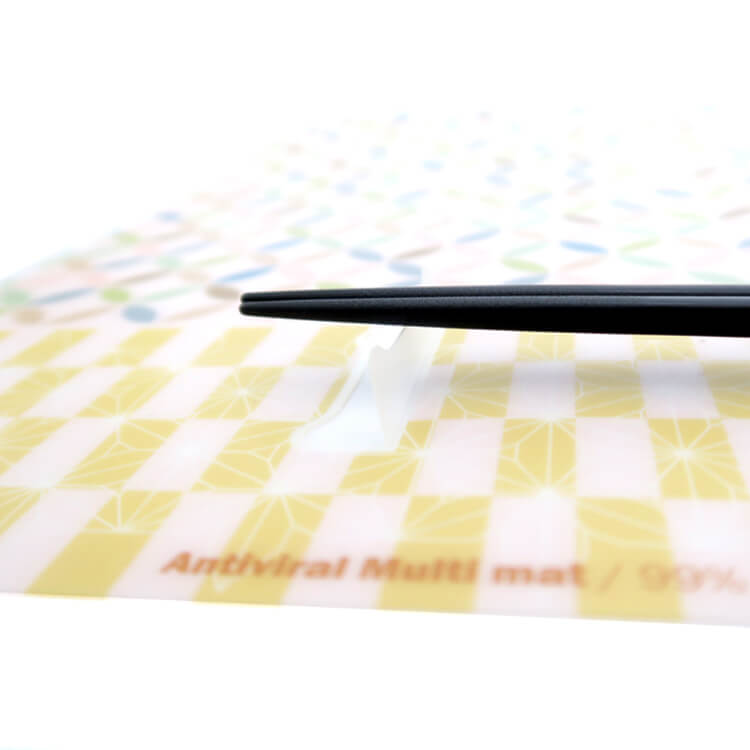 箸置き付きランチョンマット-立ち上げるだけで使用可能-写真