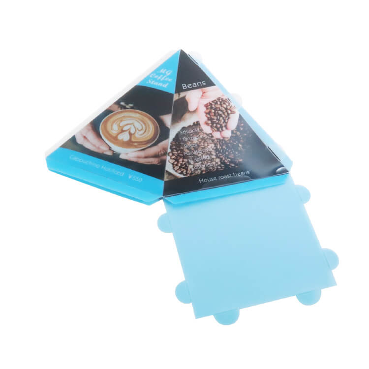 50個～卓上POP(四角錘)-シート-写真