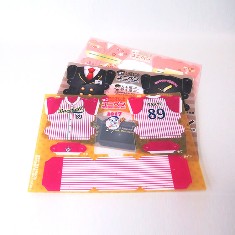 組み立てペンスタンド(ユニフォームタイプ)-シート-写真