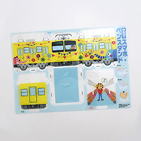 組み立てスマホ・ペンスタンド(乗り物タイプ)-シート-サムネイル写真