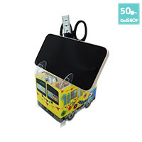 組み立てスマホ・ペンスタンド(乗り物タイプ)-写真