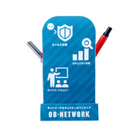 組み立てスマホ・ペンスタンド(ポスタータイプ)-ビジネス柄-サムネイル写真