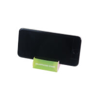 組み立てスマホスタンド(ポスターミニタイプ)-スマートフォンを置いたイメージ-サムネイル写真