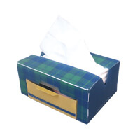 あまりがちなポケットティッシュを活用できます。