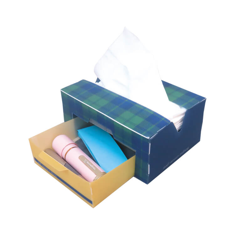 ポケットティッシュボックス(引き出し付きタイプ)-写真