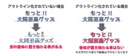 アウトライン化した文字としていない文字の違いーイラスト