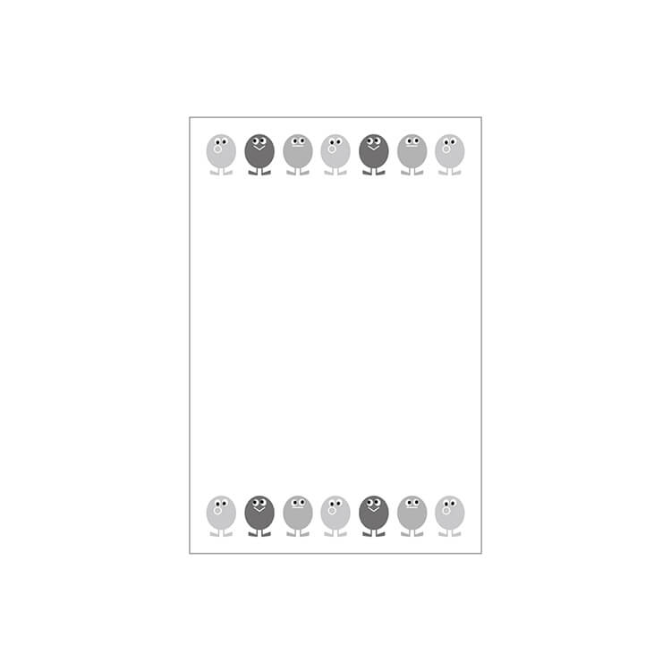 メモ帳-87mm×130mm×6mm-用紙イメージ-写真