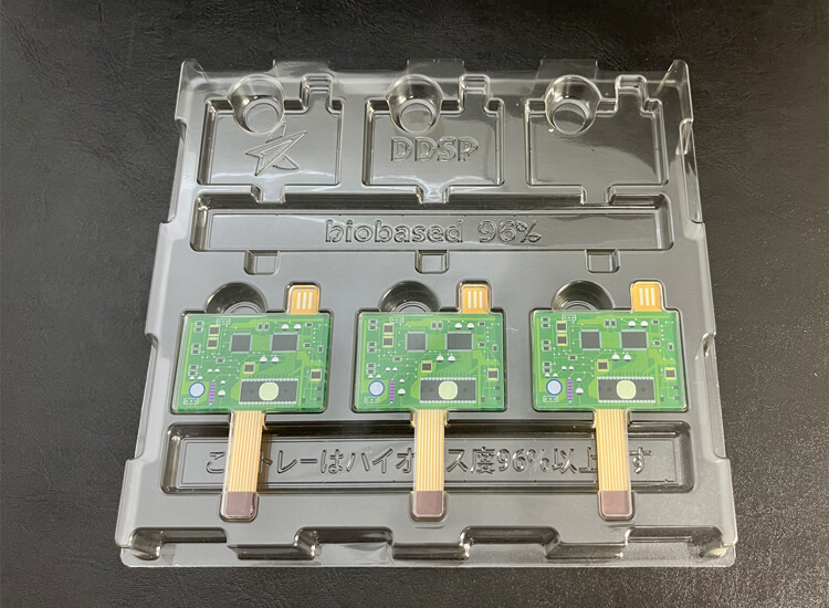生分解性100%成型トレー-写真