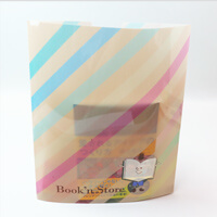 持ち手を両方切り取り後、たくさんのものが入る袋になります。