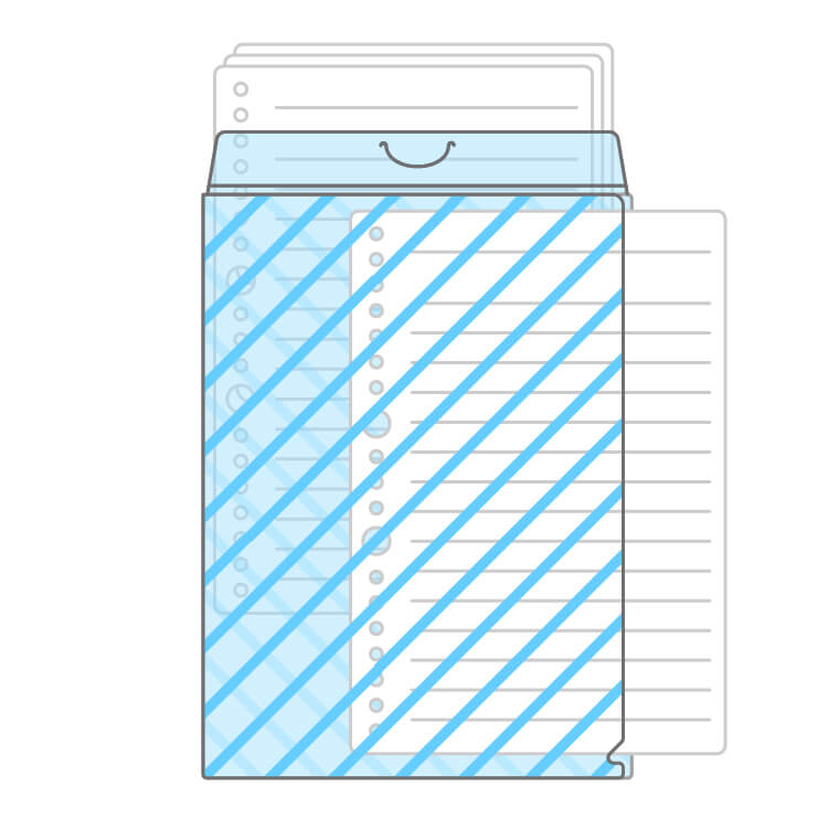 ルーズリーフケース(ファイル付きタイプ)(A4)-オープンキャンパスオリジナルグッズ特集-写真