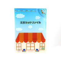 文具セット付きクリアファイル-写真表