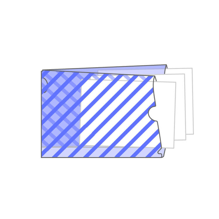 A5サイズの書類を入れられます。