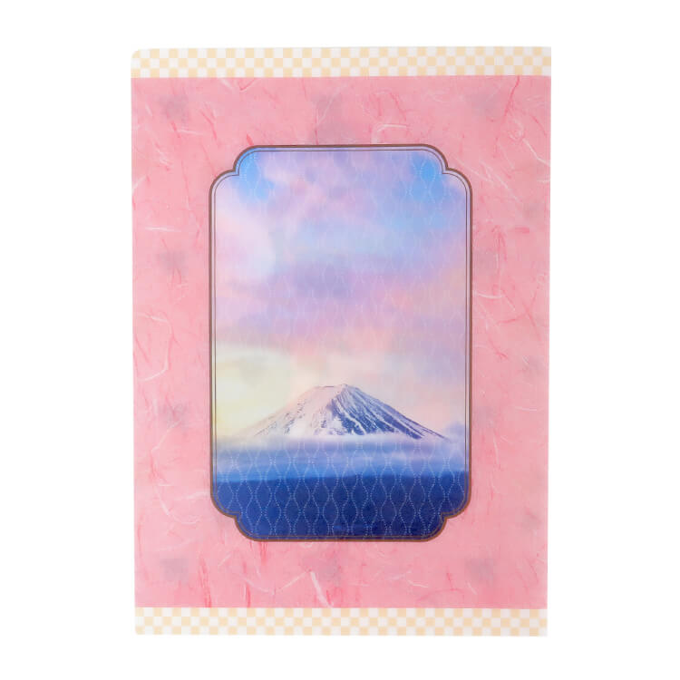 和紙調クリアファイル-裏面-写真